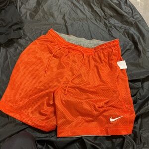 Nike Men's Bright Orange Mesh Shorts